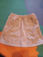 Adidas Originals NWT Mini Skirt Glory Gray Metallic Trefoil Medium