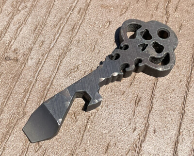 Chaves Knives Custom Rock Chisel Skeleton Key Prybar/ Bottle Opener EDC