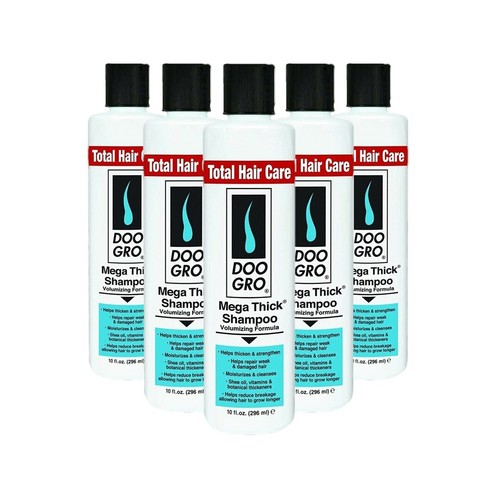 Doo Gro Mega Thick Volumizing Shampoo - Helps Repair Weak 10 Oz Set of 5 - 第 1/2 張圖片