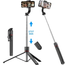 67'' Selfie Stick Travel Tripod Extendable for iPhone Samsung Video Recording