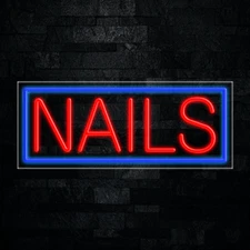 Nails LED Neon Sign 30"L x 12"H #30093