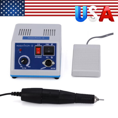 Dental Lab Marathon Electric Micromotor Polishing Unit / 35K rpm Motor Handpiece