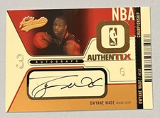 Dwyane Wade 🔥 Fleer Authentix 2003/2004 Rookie Auto Championship /50 SSP HOF RC