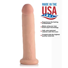 10 Inch Ultra Real dual-layer suction cup Dildo without Balls Sex Toys