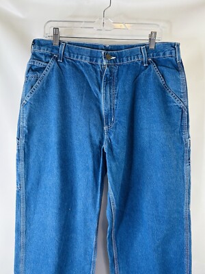 Carhartt 90ｓ サイズ50　USA製 Vintage 90s Carhartt Mens 36x32 Spell Out Patch Baggy Relaxed