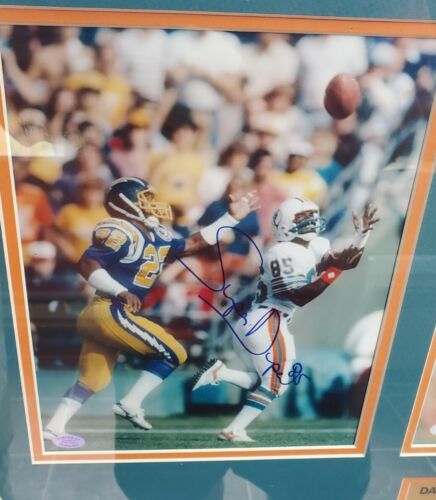 Framed & Matted Autograph Dolphins Dan Marino & Marks Brothers 8x10 Collage PSA - Picture 4 of 5