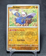 Drilbur Common Reverse Holo Fighting Temporal Forces Pokemon TCG Card 085/162