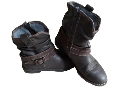 S.oliver Kinder Mädchen Stiefel Leicht Gefüttert Biker Boots Khaki Gr. 31 W.neu