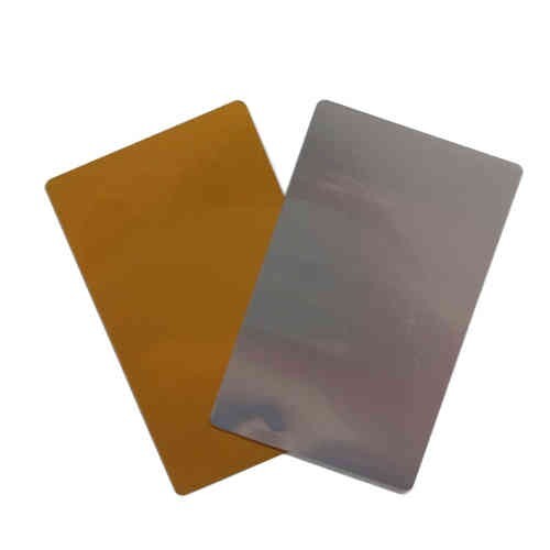 Tarjeta De Aluminio Para Sublimación Color Oro 100 Ud. - Grupo K-2