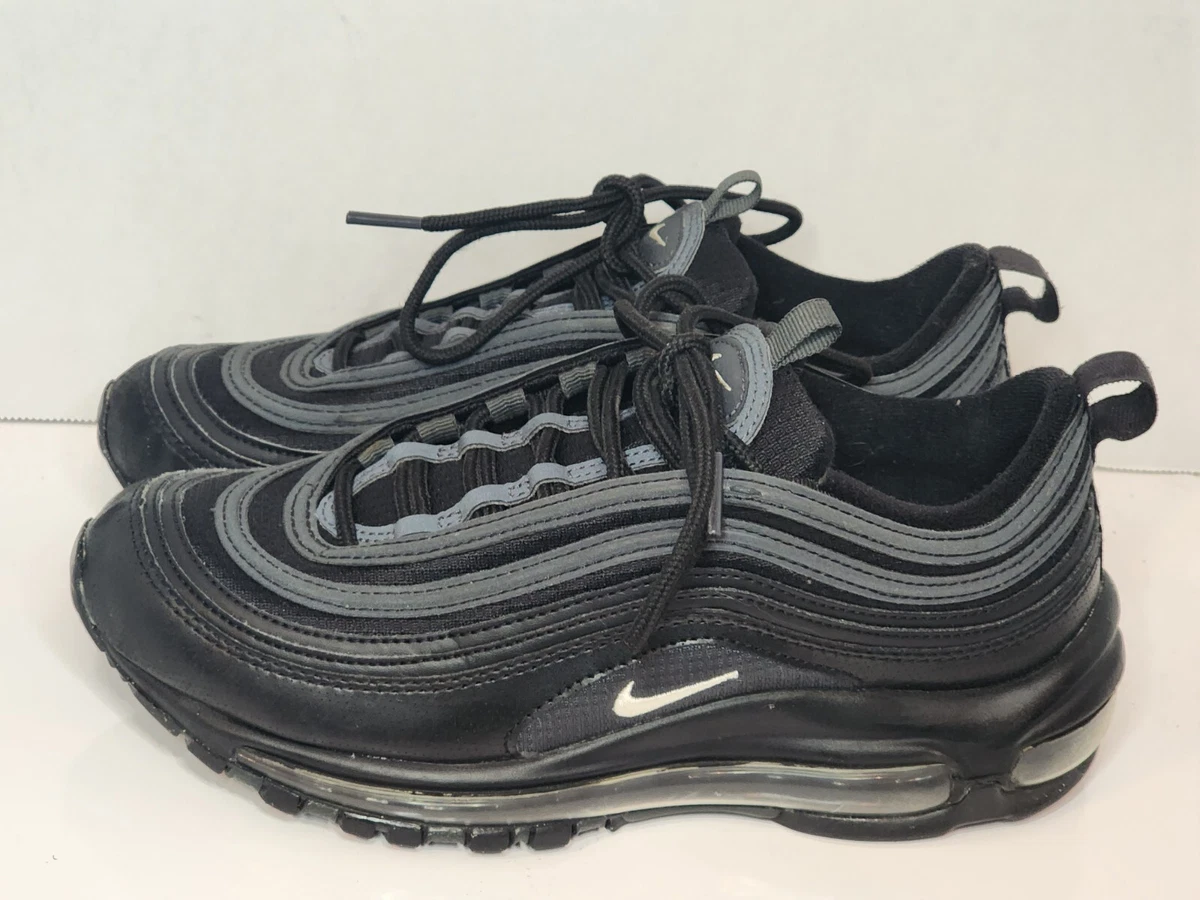 Nike Air Max 97 Triple Black Athletic Shoe 921522-011 Size 6Y