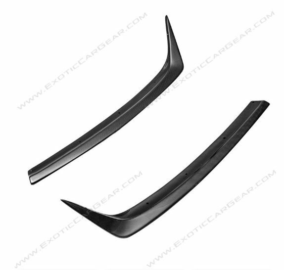 Ferrari F12 Carbon Fiber Front Spoiler Splitter Blades 