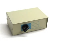 KNTK 4-Way DB9 Data Transfer Switch Box Rotary Printer RS232 Serial RS-232 9-pin