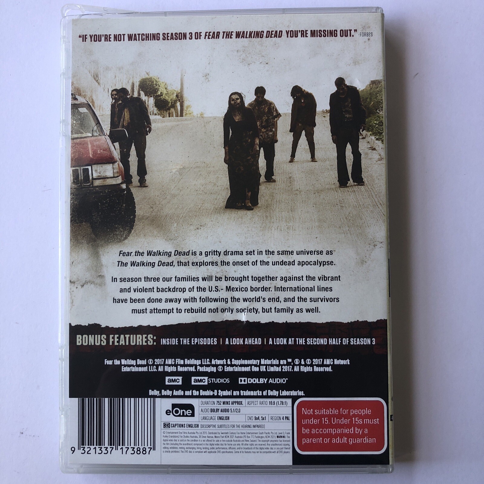 Fear The Walking Dead – Season (DVD, 2018) Western India