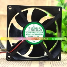 1 pcs YOUNG LIN DFB802524H 24V 3.6W 8CM 8025 converter cooling fan