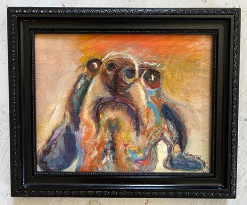 Cane cucciolo, pastello, dipinto ad olio, arte, amato - Foto 5 di 17