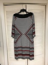 Ronni Nicole Woman Stretch Sheath Dress 3/4 Sleeve Career Formal Size 8