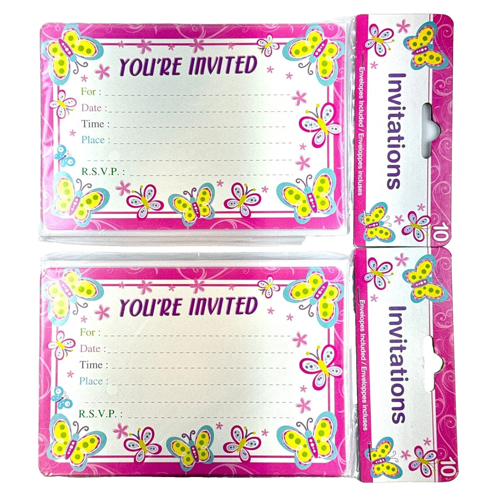 Todas las ocasiones Mariposas saludo Invitaciones