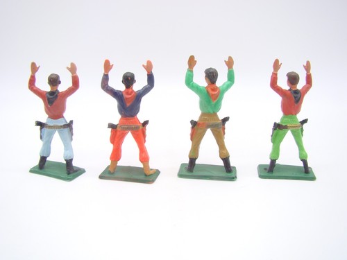 STARLUX - FAR WEST - 4 COW BOYS - VARIANTE COULEUR - 1/32 - ANCIEN - - Picture 2 of 3