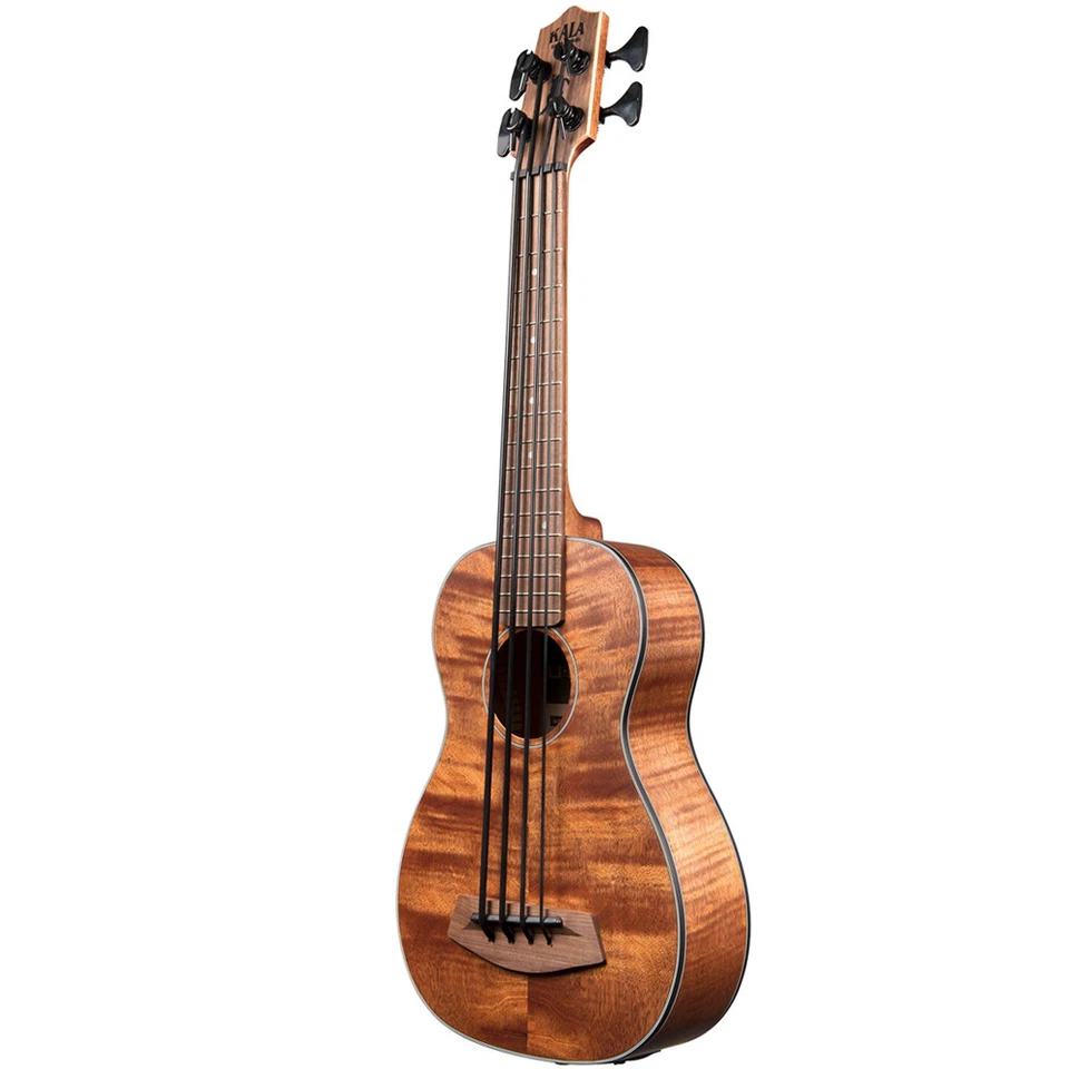 Kala U-BASS Exotic Mahogany Acoustic Electric Bass Ukulele + Gig Bag UBASS-EM-FS - Image 4 of 4