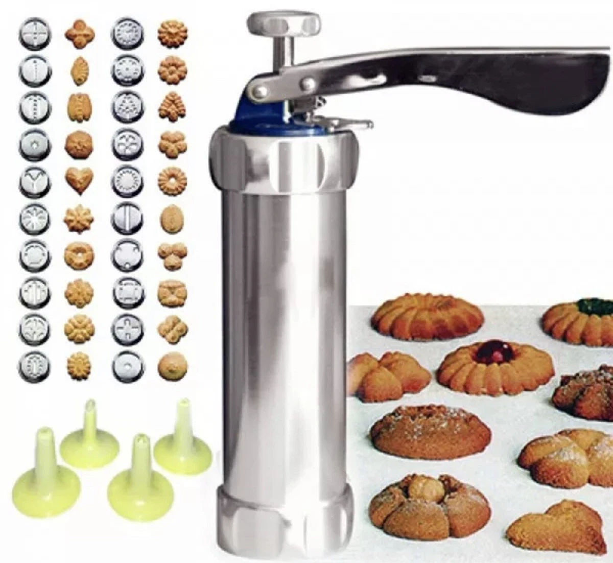 3 stampi rotondi in metallo per biscotti, con manico in legno, stampi per biscotti in rilievo per biscotti, decorazioni per torte fai da te, pasticceria, confezione regalo