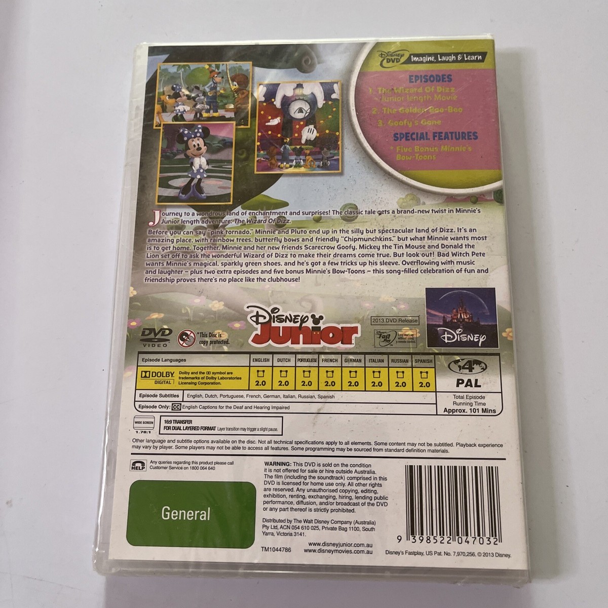 New Sealed* Mickey Mouse Clubhouse - Wizard Of Dizz (DVD