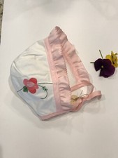 Baby Sun Bonnets. Lovingly Handmade And Designed Reversible Inside Is All White