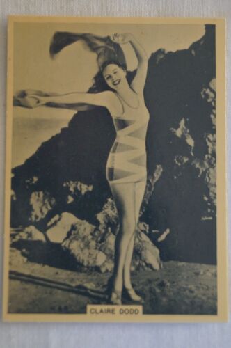 Grace & Beauty Vintage 1938 Pre WWII BAT Mid Size Card Claire Dodd - Picture 1 of 4