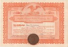 1919  Angola NY Buffalo NY Angola Tire and Rubber Co. Stock Certificate 4 shares — photo 1