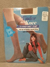 Petite Belle Woolworth 80s Under The Knee Nude Heel Sandal Toe Beige 8 1/2 - 11