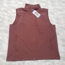 NWT 32 Degrees Vest Men's Large Red Full Zip Soft Shell