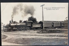 1909 Juneau WI USA RPPC Postcard Cover Passenger Train