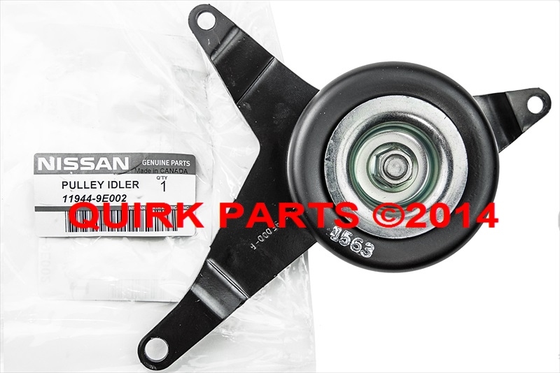 1998-2001 Nissan Altima Drive Belt Idler Pulley Bracket OEM