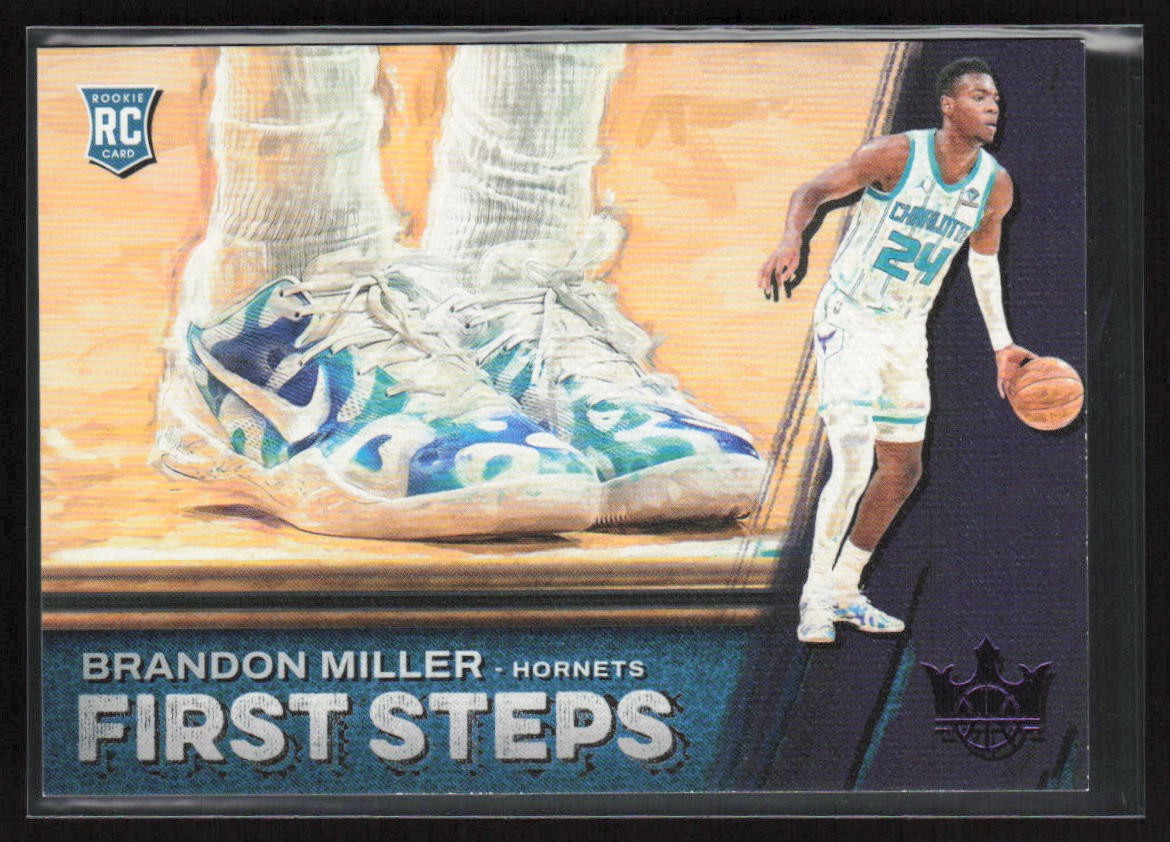 Brandon Miller 2023-24 Panini Court Kings First Steps Violet /49 #2 Hornets