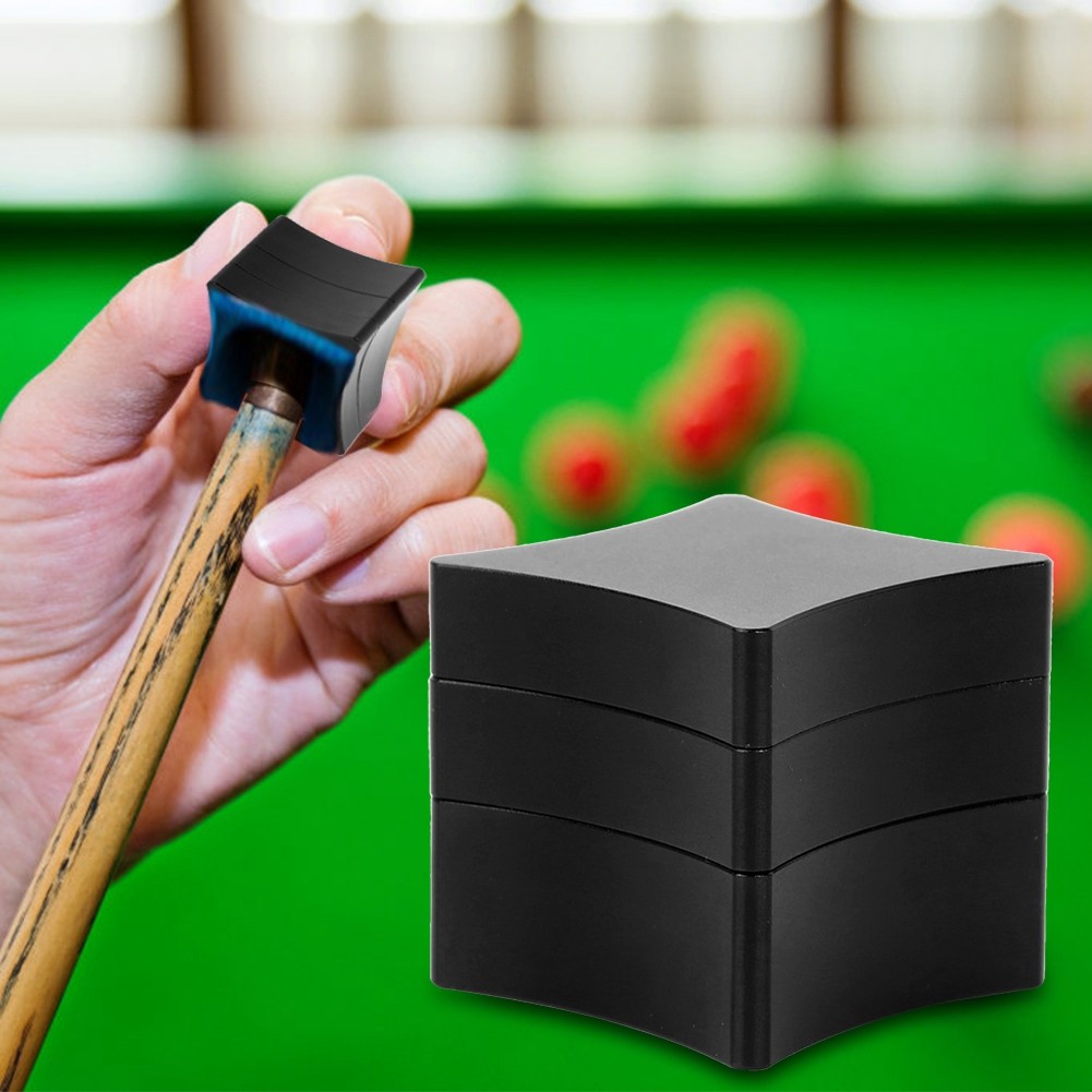 Universal Aluminium Snooker Pool Billiard Cue Tip Tips Table Chalk Holder