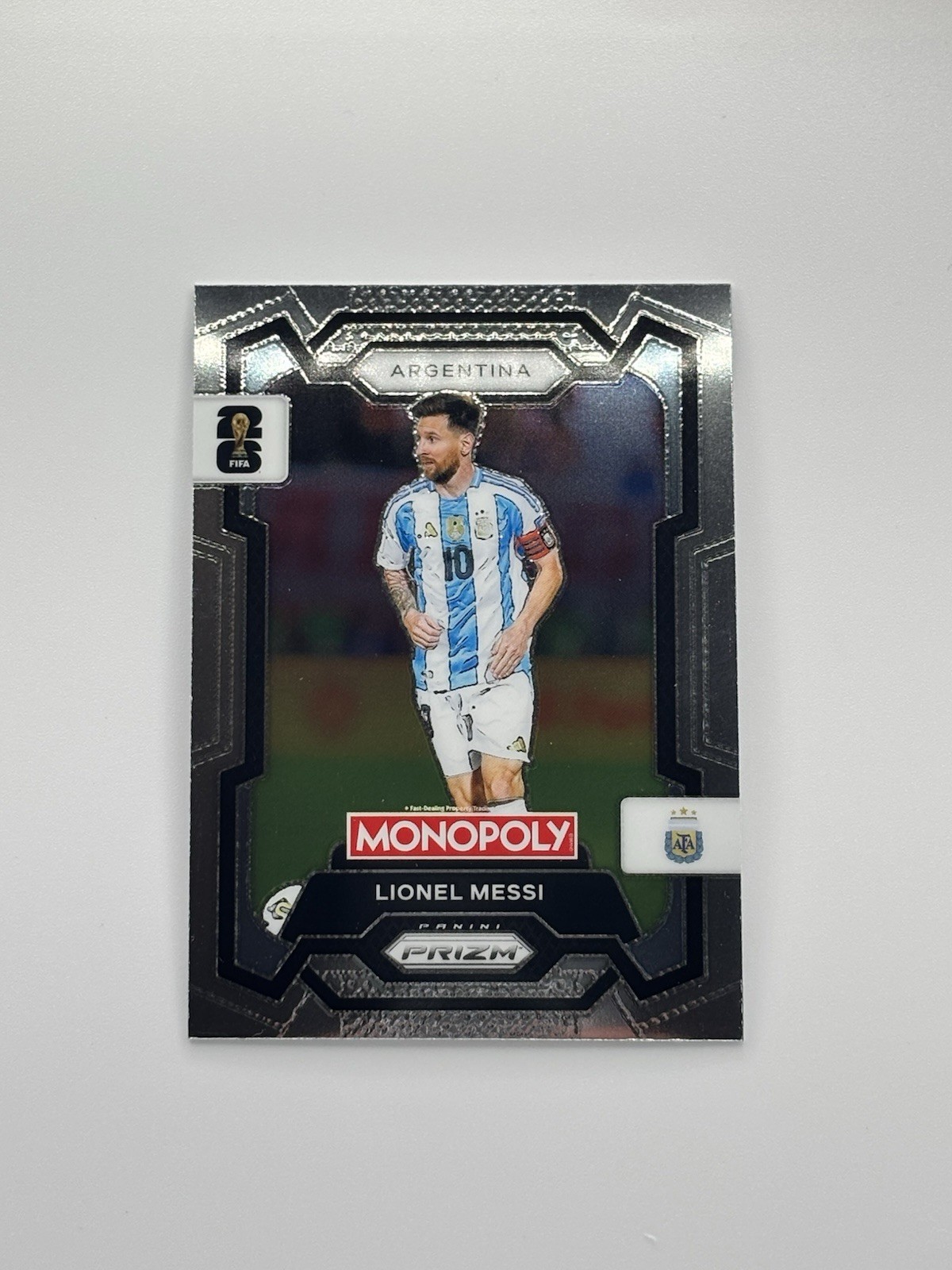 2026 Panini Prizm FIFA World Cup Lionel Messi Monopoly #1 Base Argentina