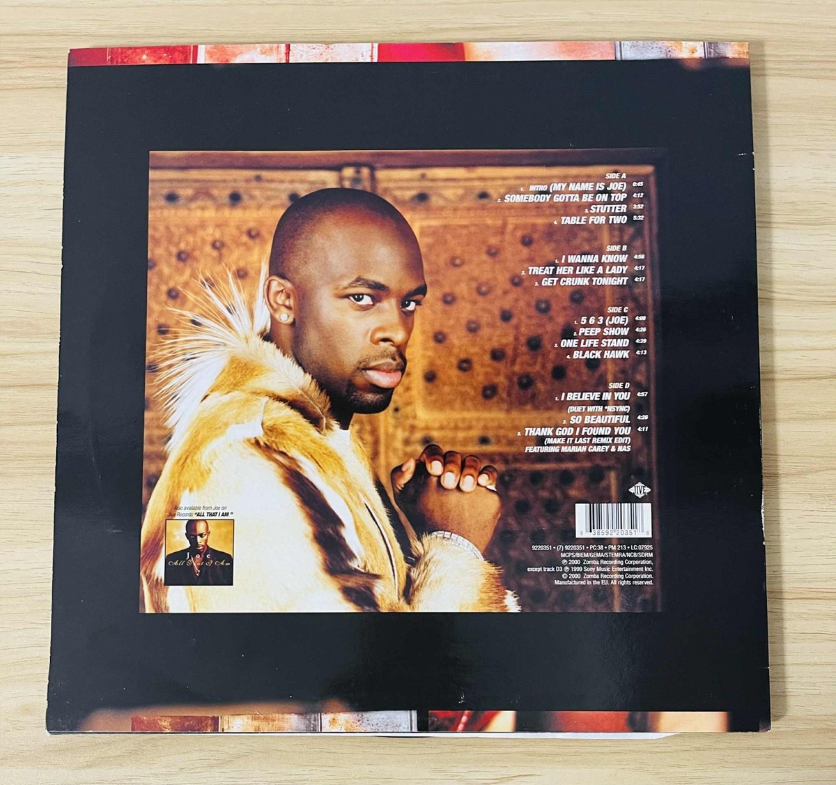 Joe / My Name Is Joe 2000 UK Original Edition 2LP Vinyl Mariah