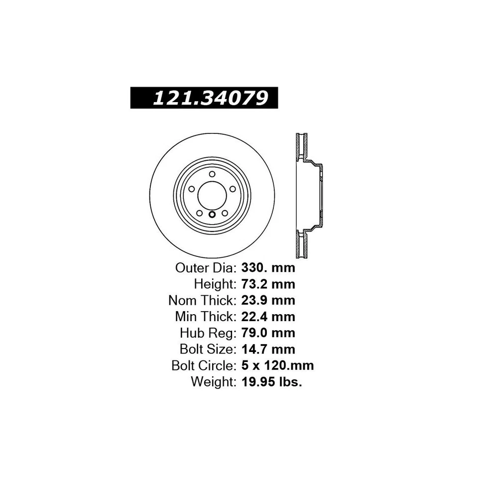 Juego de pastillas de freno de disco delanteras C-Tek rotor de freno de disco 3 piezas para BMW X1 2010-2014 Foto 4 de 4