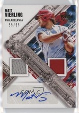 2022 Diamond Kings DK Material Signatures Gold 59/99 Matt Vierling Auto 0w8