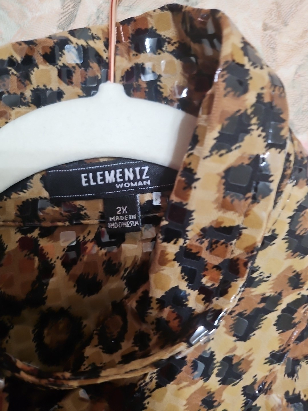 Elements Button Up, Cheetah Print, 2x - image 3