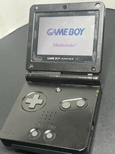 Nintendo Game Boy Advance SP Black Console w/ 5 Games + Charger & New Battery🕹️