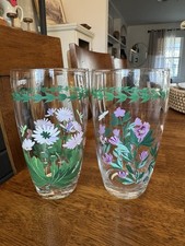 2 Portmeirion Botanic Garden Ice Tea/Water Glasses Cyclame
