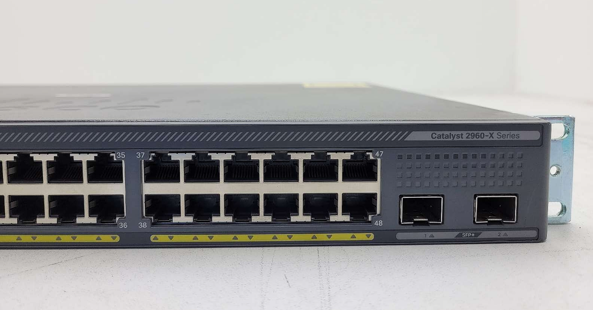 Cisco Catalyst 2960-X 48-Port, GbE PoE+ 10GbE Switch P/N: WS