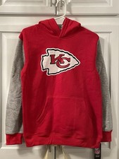 Kansas City Chiefs Pullover Hoodie Nfl Team Youth Size 10/12 NWT
