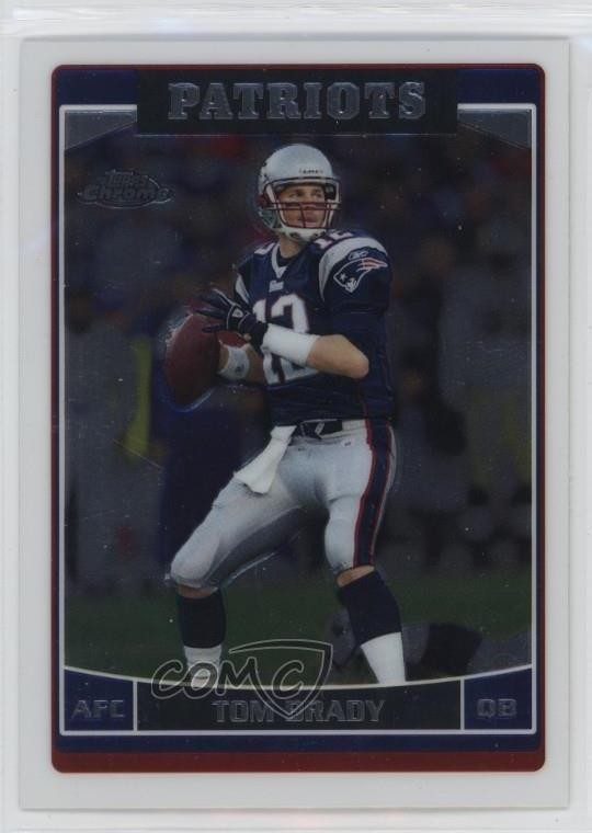 2006 Topps Chrome Tom Brady #106 0mm3