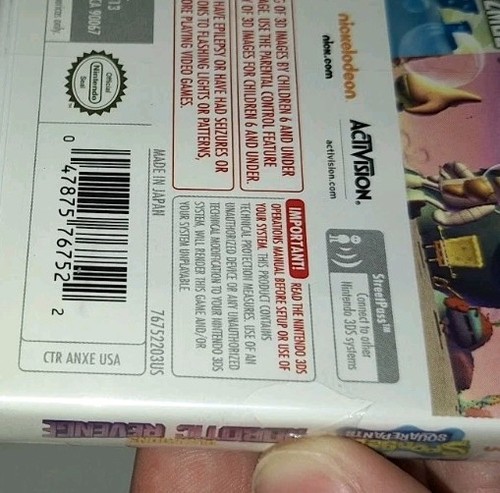 SpongeBob SquarePants Plankton's Robotic Revenge Nintendo 3DS 2013 NEW W/TEAR - Picture 11 of 16