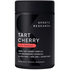 Sports Research Tart Cherry Concentrate Dietary Supplement - 60 Softgels