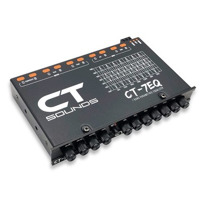 CT-7EQ 7 Band 1/2 Din Parametric Car Audio Equalizer