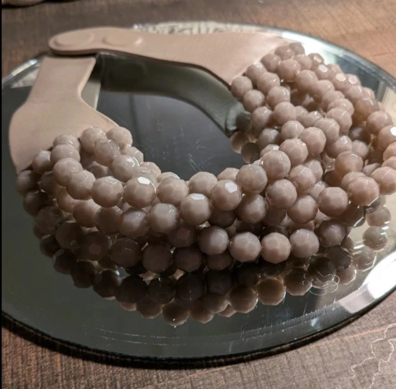 Collar de mármol Fairchild Baldwin multihilo (hecho a mano en Italia) Color: piedra Foto 2 de 4