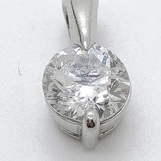 Jewelry Pendant Head Natural Diamond 1.504ct Platinum 1327478