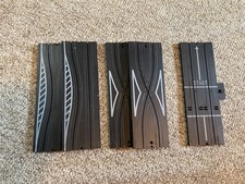 5 Sections Used Aurora HO Slot Car Track, 2 Squeeze, 2 Crisscross, 1 Starter